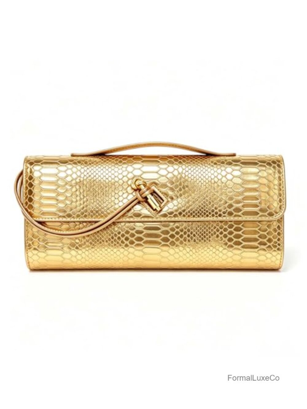 Vegan Leather Snake Print Woven Clutch Purse Crossbody Shoulder Bag
